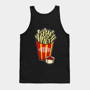 French Fries and Ketchup Tank Top